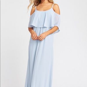 Show Me Your Mumu Caitlin (Steel Blue Chiffon)